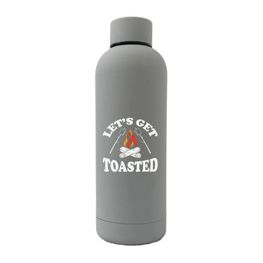 Let's get Toasted 17oz Stainless Rubberized Water Bottle